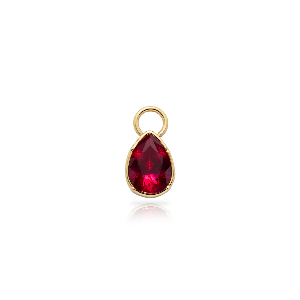 paul-hewitt-red-stone-charm-gold image 1