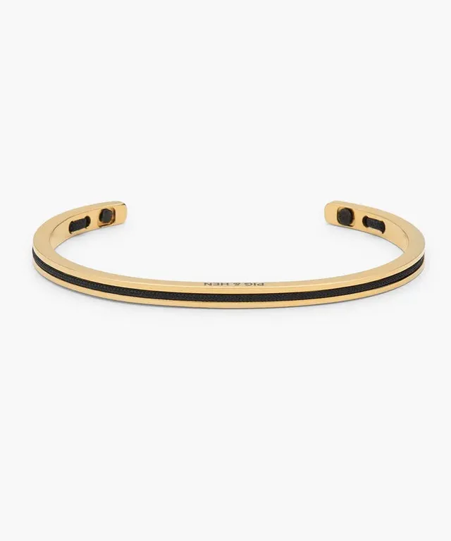 pig-hen-navarch-4mm-armband-black-gold-damen image 1