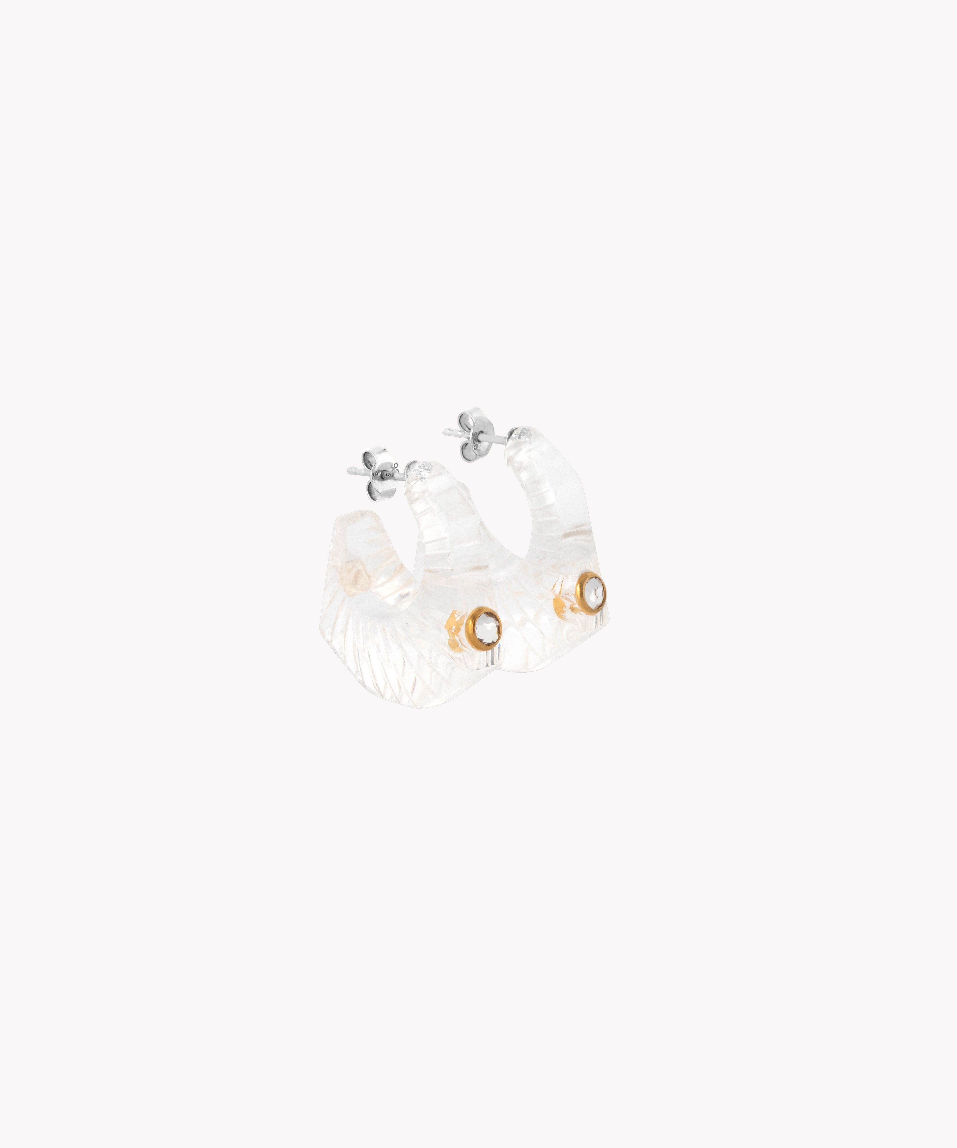 wald-berlin-shining-star-kristall-ohrringe-transparent-mit-swarovski-stein image 1