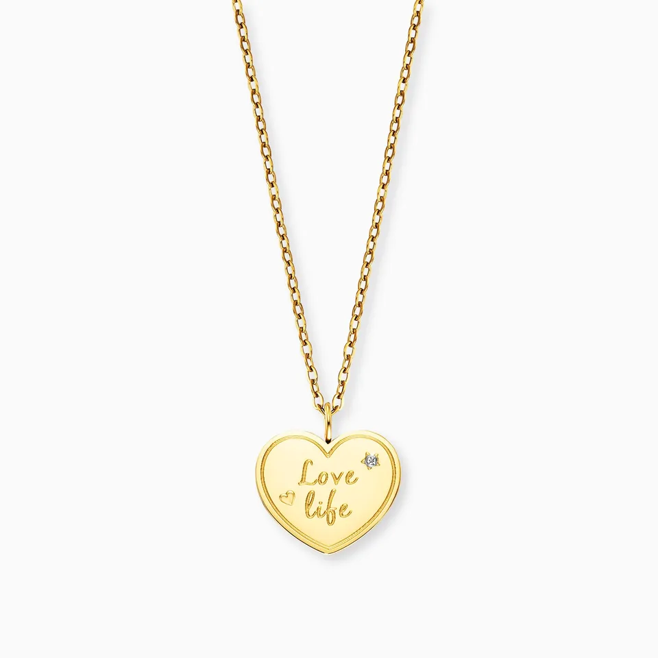 mysteel-by-engelsrufer-halskette-edelstahl-gold-mit-gru-karte-love image 1