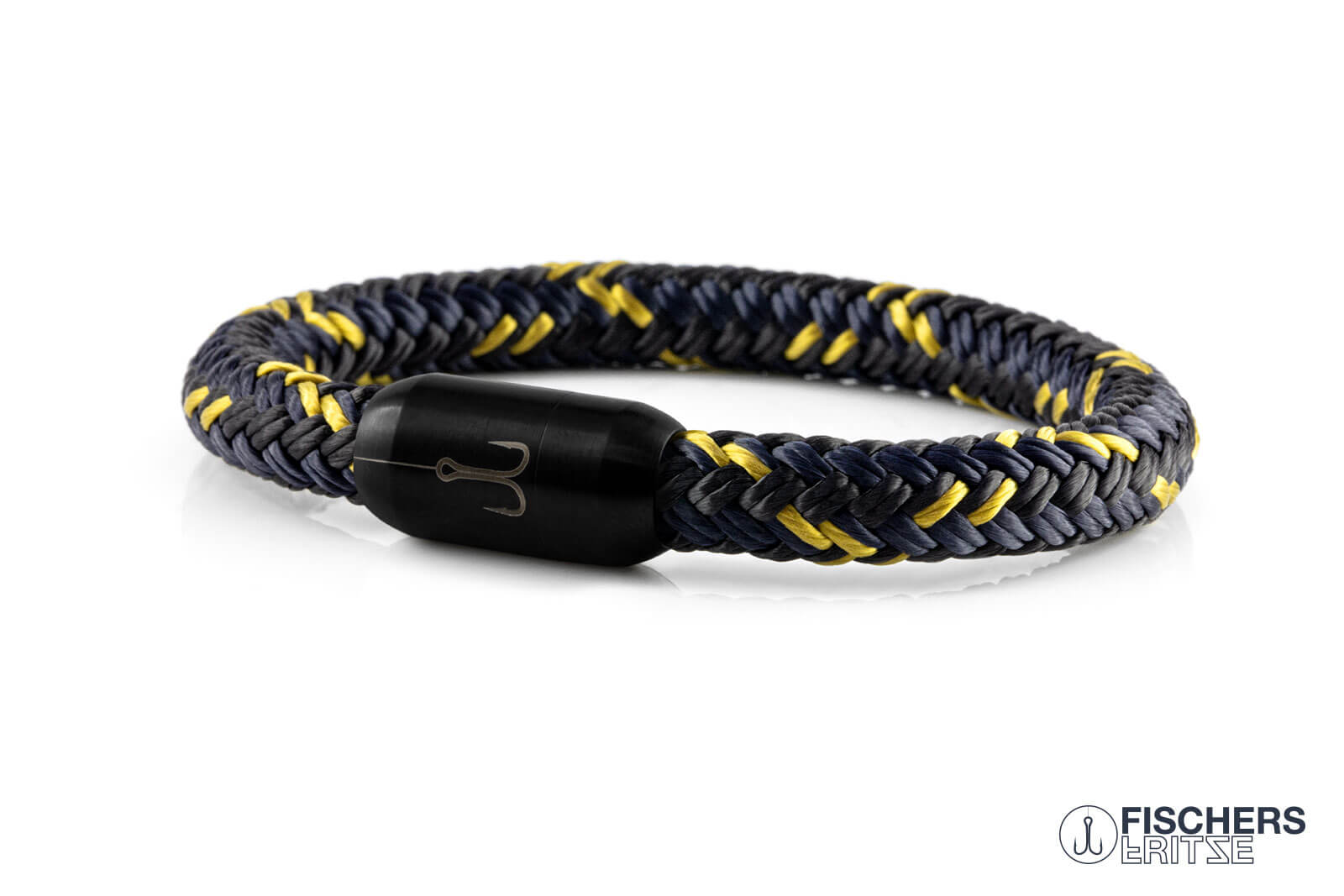 fischers-fritze-torpedomakrele-constantin-armband-schwarz-marineblau-currygelb image 1
