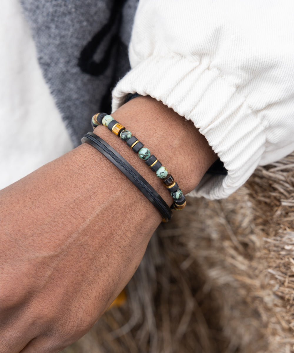 pig-hen-brontide-6mm-herren-armband-adjustable-shibata-gold image 2