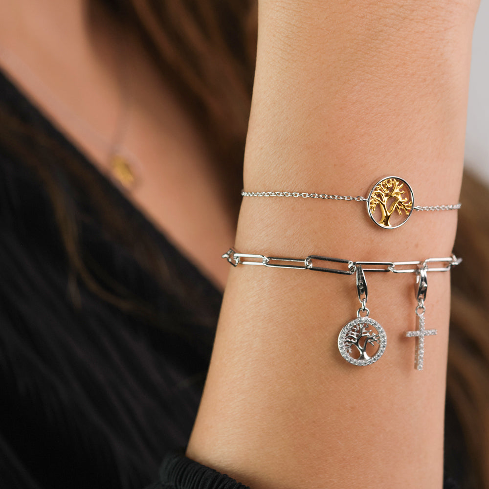engelsrufer-tree-of-life-armband-925er-silber-lebensbaum-bicolor image 3