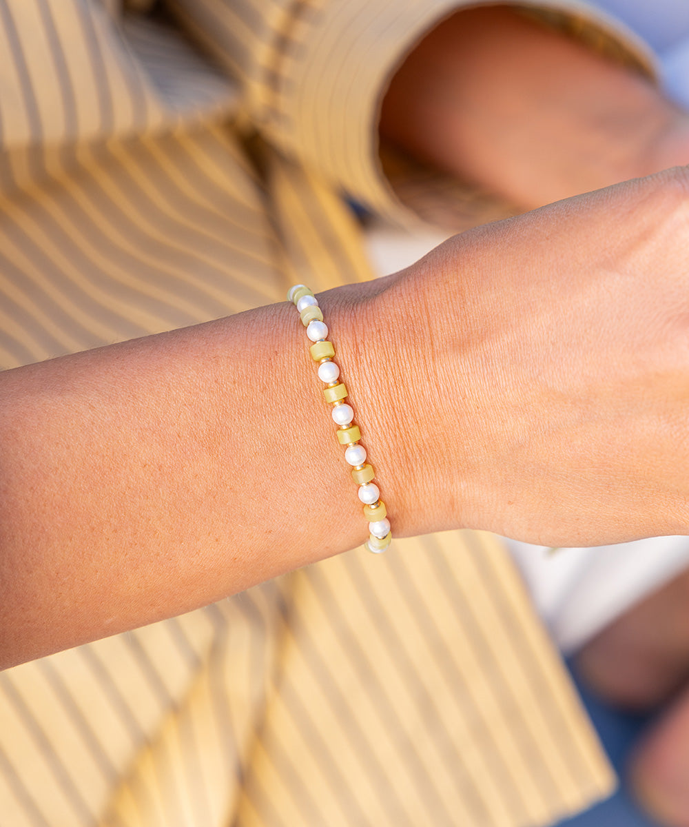 pig-hen-brontide-4mm-armband-yellow-jade-pearl-gold image 3