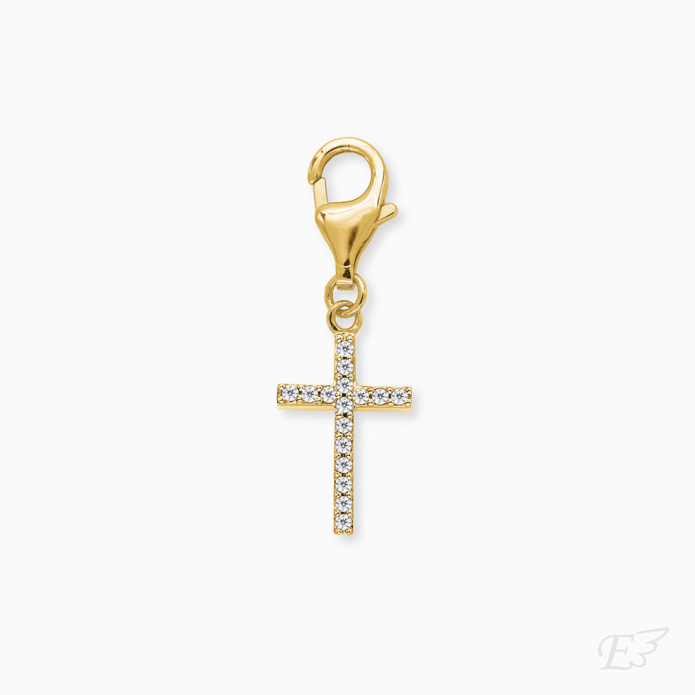 engelsrufer-charm-925er-silber-kreuz-gold-mit-zirkonia image 1