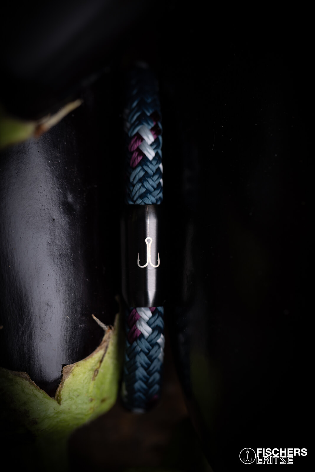 fischers-fritze-torpedomakrele-thilo-armband-petrol-aubergine-silbergrau image 7