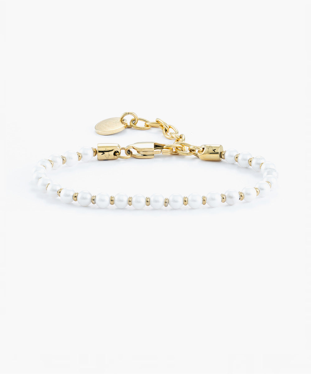 pig-hen-brontide-4-mm-pearl-gold-damen-armband-verstellbar image 1