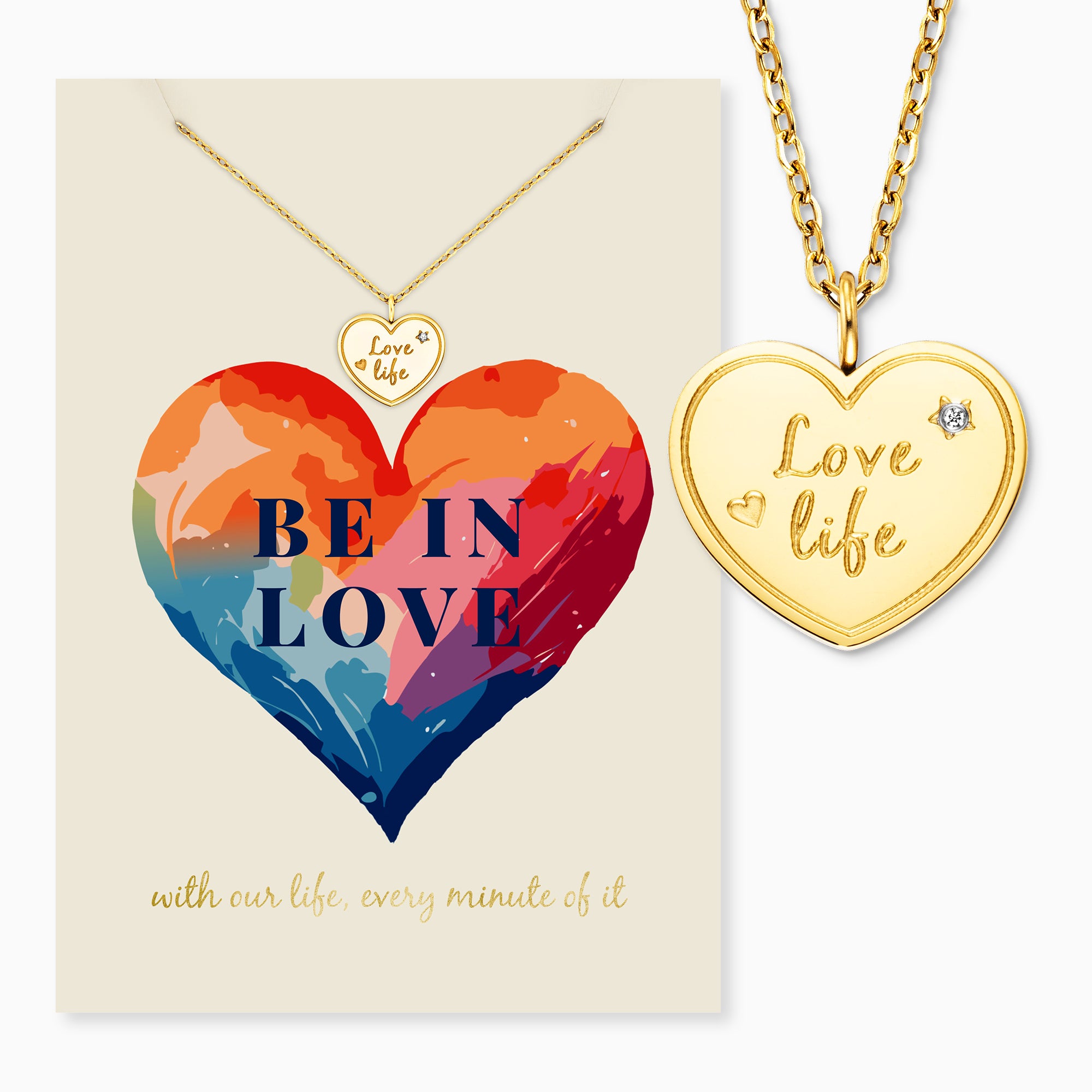 mysteel-by-engelsrufer-halskette-edelstahl-gold-mit-gru-karte-love image 3