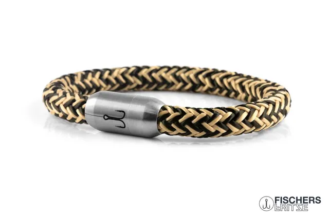 fischers-fritze-makrele-gerrit-segeltau-armband-olivgr-n-natur image 1