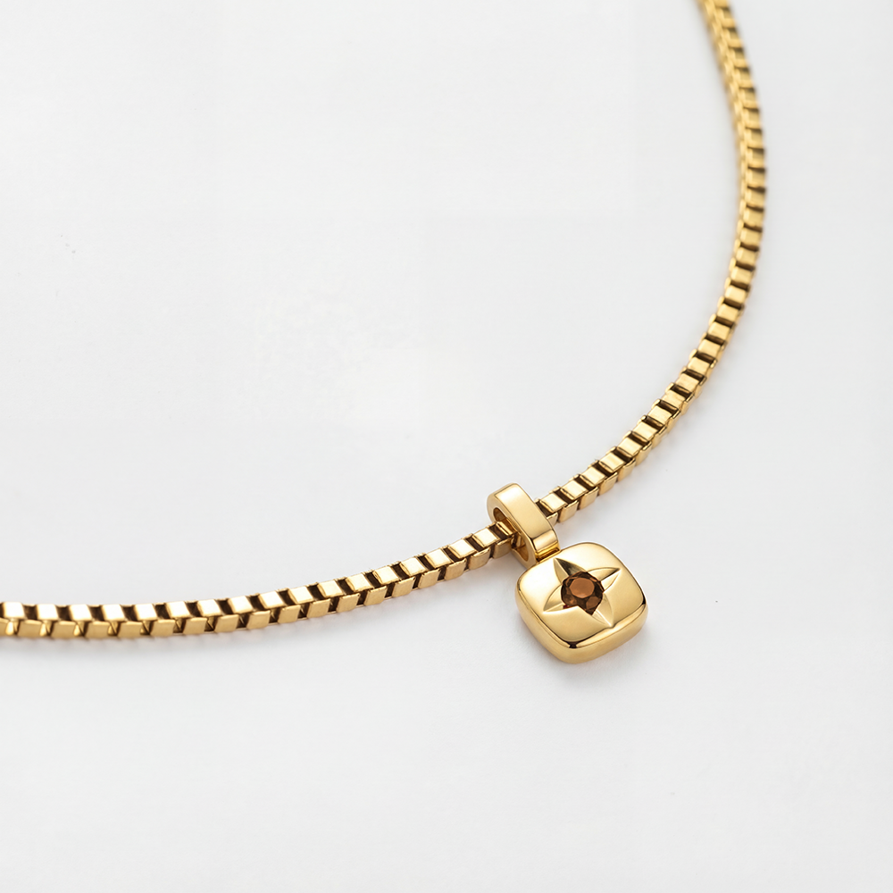 paul-hewitt-birthstone-november-halskette-gold-geburtsstein-kette-damen image 2