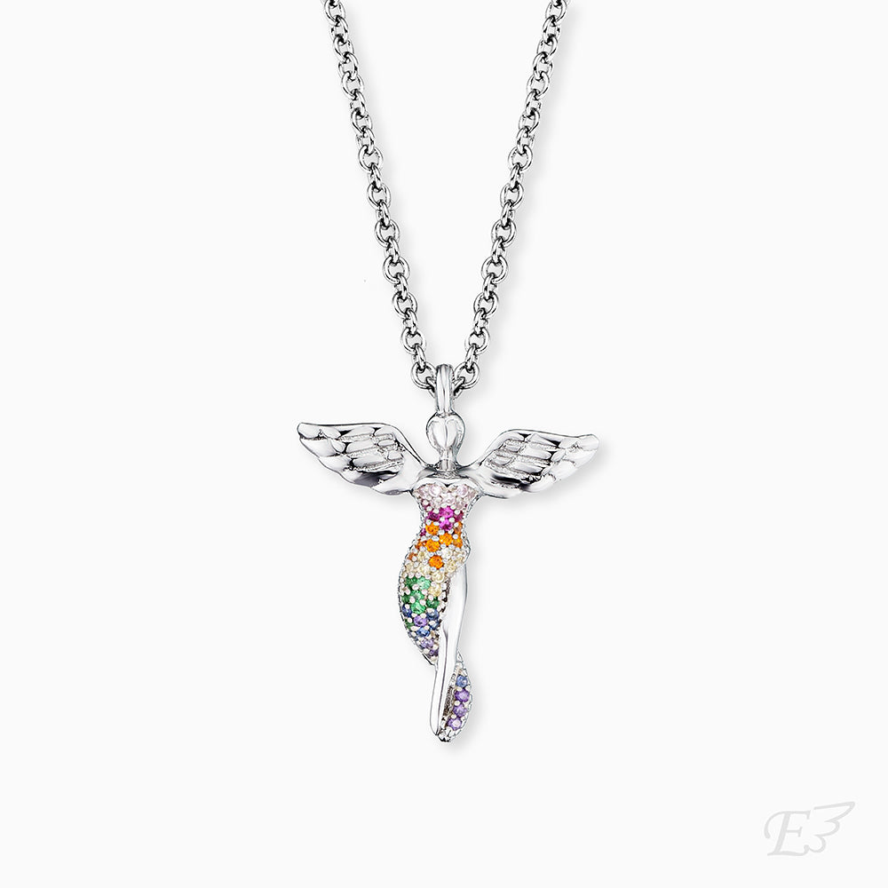 engelsrufer-halskette-schutzengel-925er-silber-mit-zirkonia-multicolor image 1