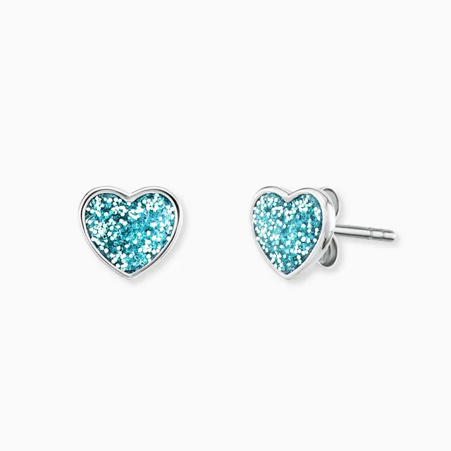 engelsrufer-kinder-ohrstecker-edelstahl-glitzerherz-emaille-blau image 1