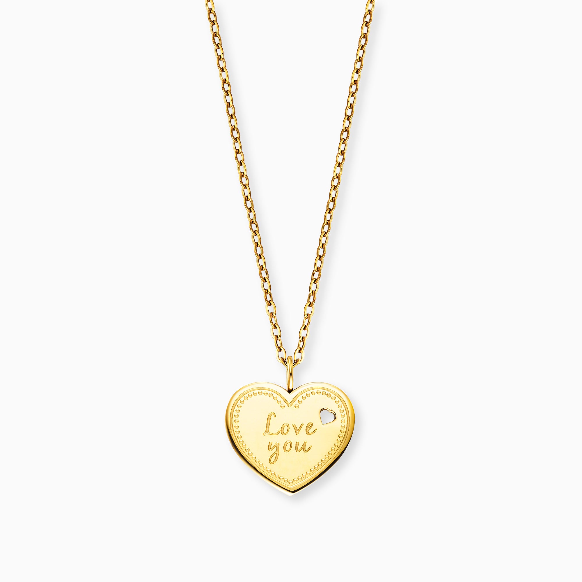 mysteel-by-engelsrufer-halskette-edelstahl-gold-herz-love-you-mit-gru-karte image 1
