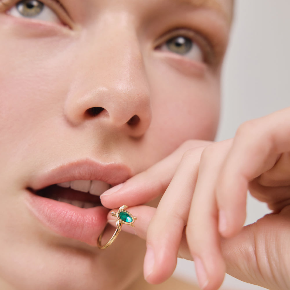 paul-hewitt-turtle-ring-aquamarine-gold-gl-cksbringer-ring image 5