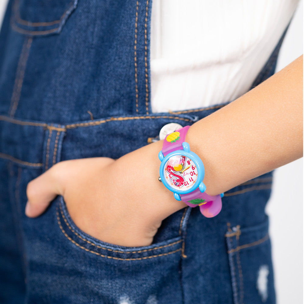 engelsrufer-herzengel-kinder-uhr-flamingo-f-r-m-dchen-inkl-schlamperm-ppchen image 2