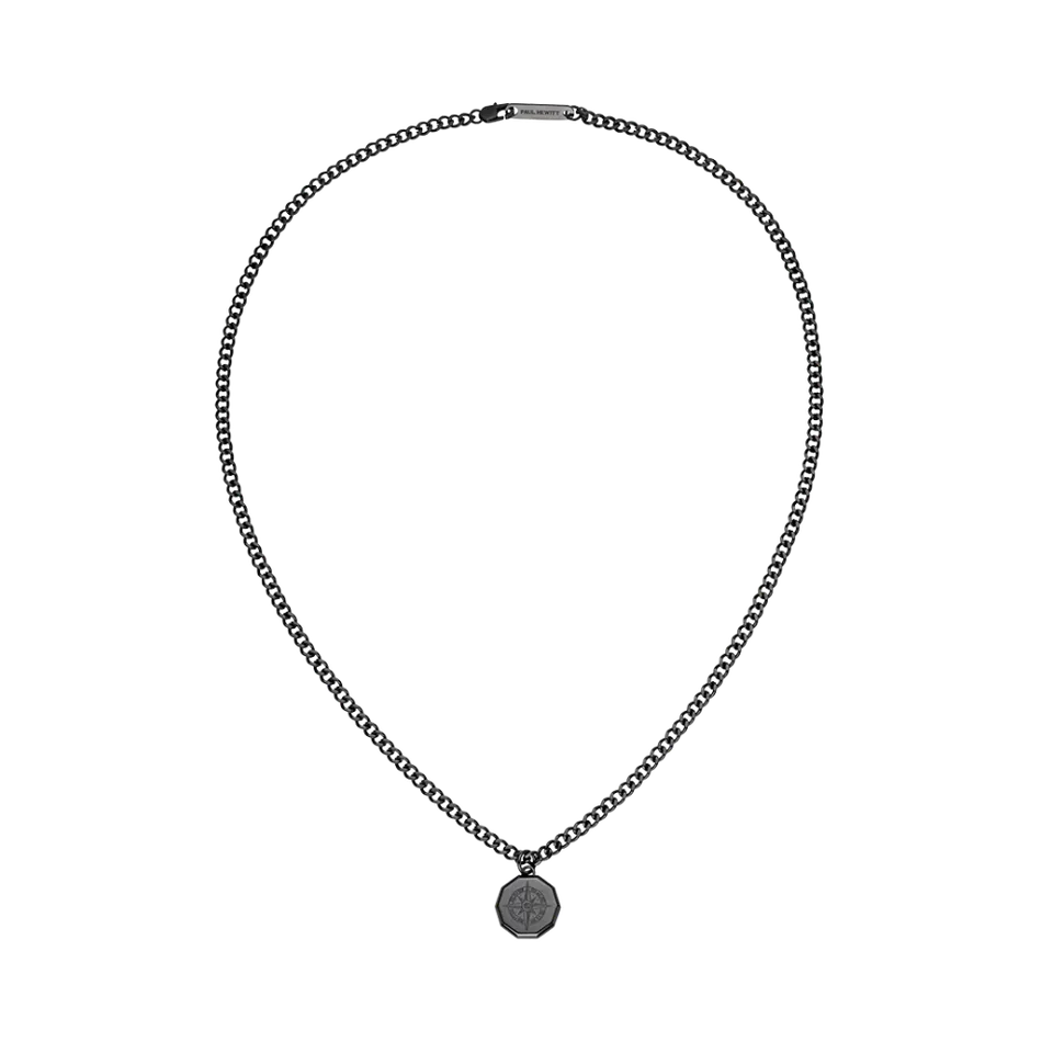 paul-hewitt-windrose-iii-halskette-schwarz-herren-ocean-steel image 1