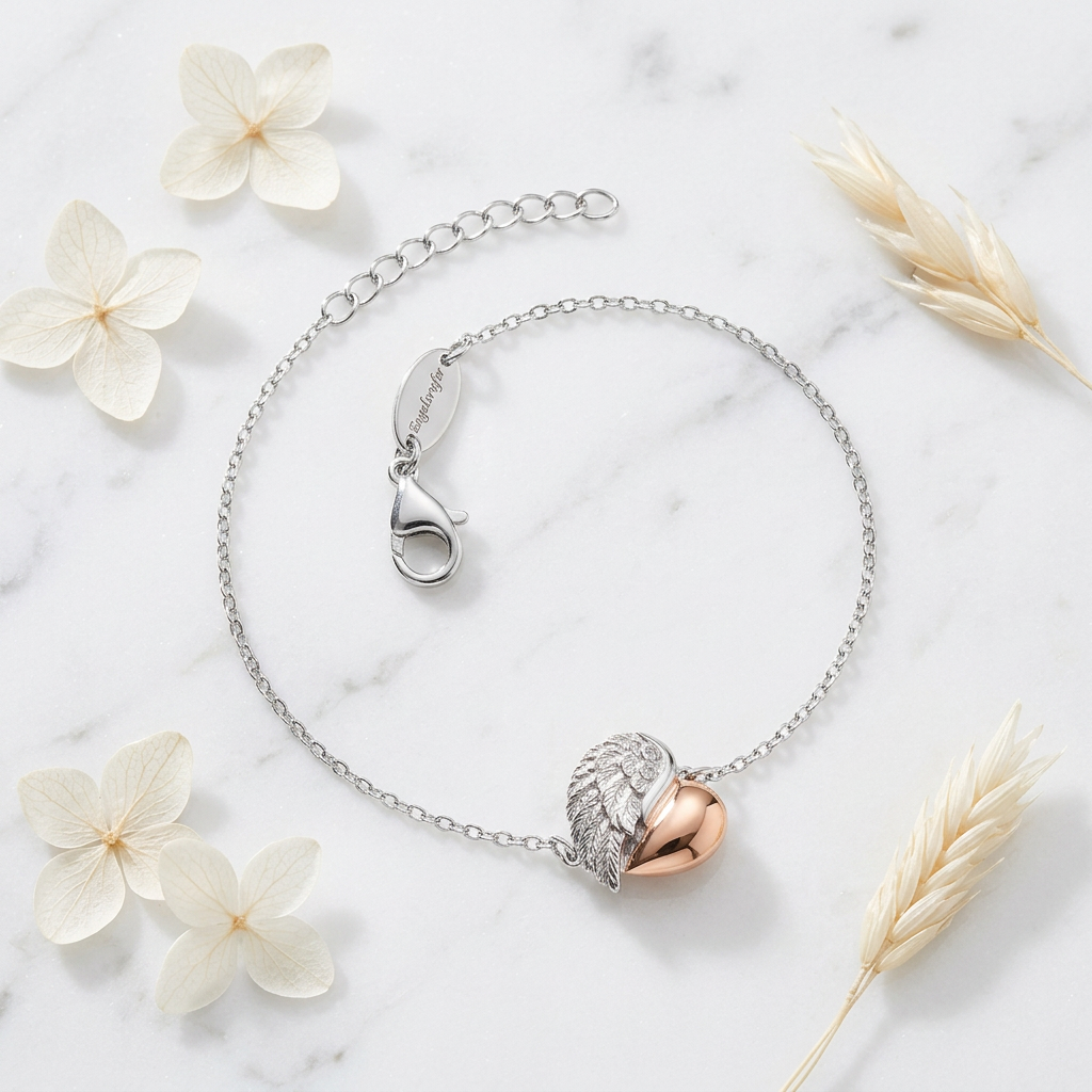 engelsrufer-armband-925er-silber-herzfl-gel-bicolor-mit-zirkonia image 4