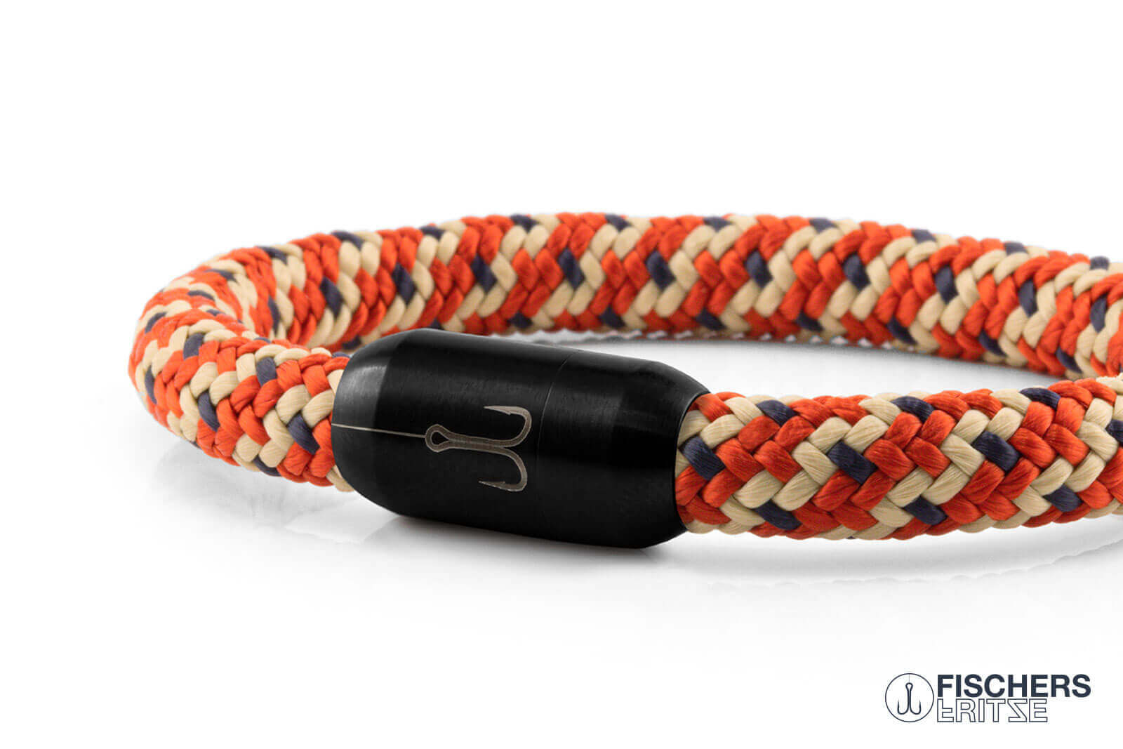 fischers-fritze-torpedomakrele-extrafein-elias-segeltau-armband-beige-coral-mari image 8