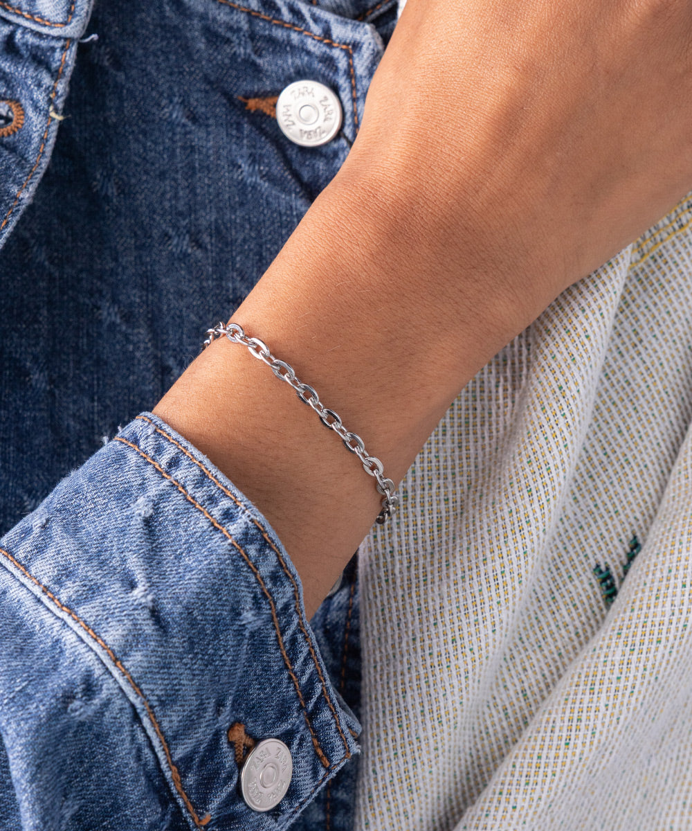 pig-hen-amelia-damen-kettenarmband-silver-xxs-sm-edelstahl-verstellbar image 3