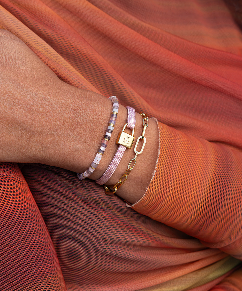 pig-hen-billy-seilarmband-dusty-pink-gold image 2