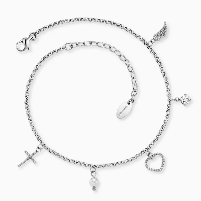 engelsrufer-fu-kette-edelstahl-glaube-liebe-hoffnung-mit-perle-und-zirkonia image 1