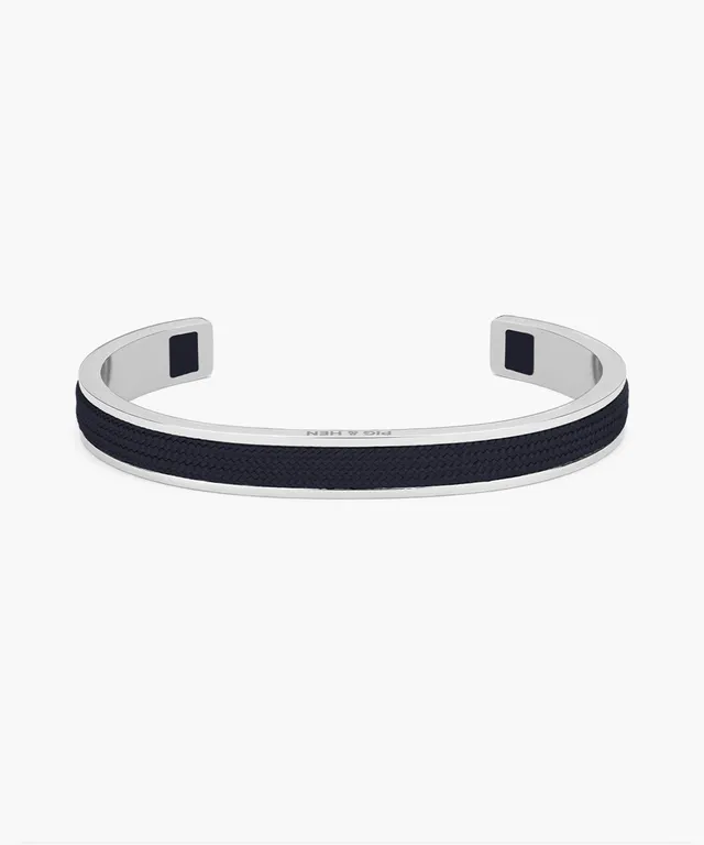 pig-hen-navarch-9mm-cuff-armband-navy-silver image 1