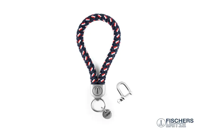 fischers-fritze-dicker-hering-fritz-schl-sselanh-nger-marineblau-rot-weiss image 1