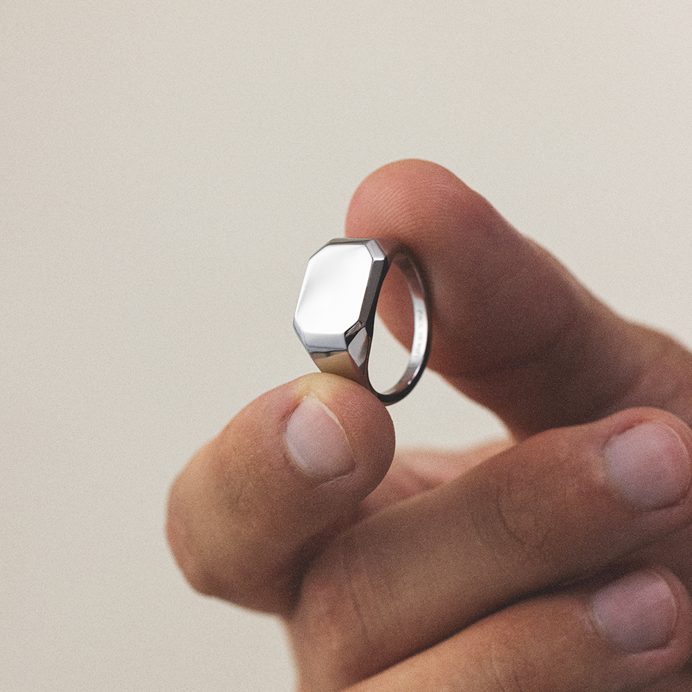paul-hewitt-octagonal-signet-ring-silber-herren-siegelring image 3