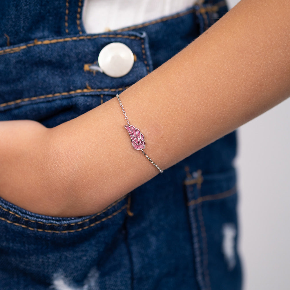 engelsrufer-herzengel-kinder-armband-edelstahl-glitzerfl-gel-mit-emaille image 2