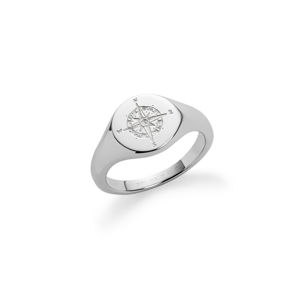 paul-hewitt-signet-ring-windrose-silber-herren-siegelring image 1