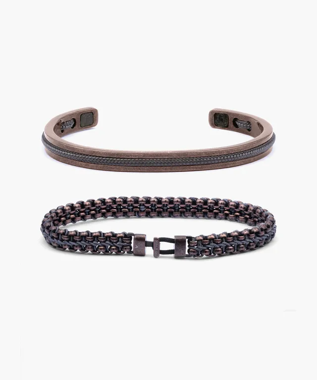 pig-hen-catena-venetian-7mm-navarch-6mm-armband-set-slate-gray image 1