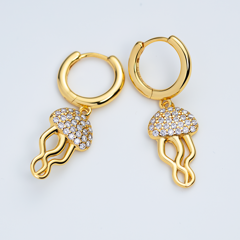 paul-hewitt-jellyfish-hoops-gold-vermeil-creolen-ohrringe-mit-zirkonia-damen image 2