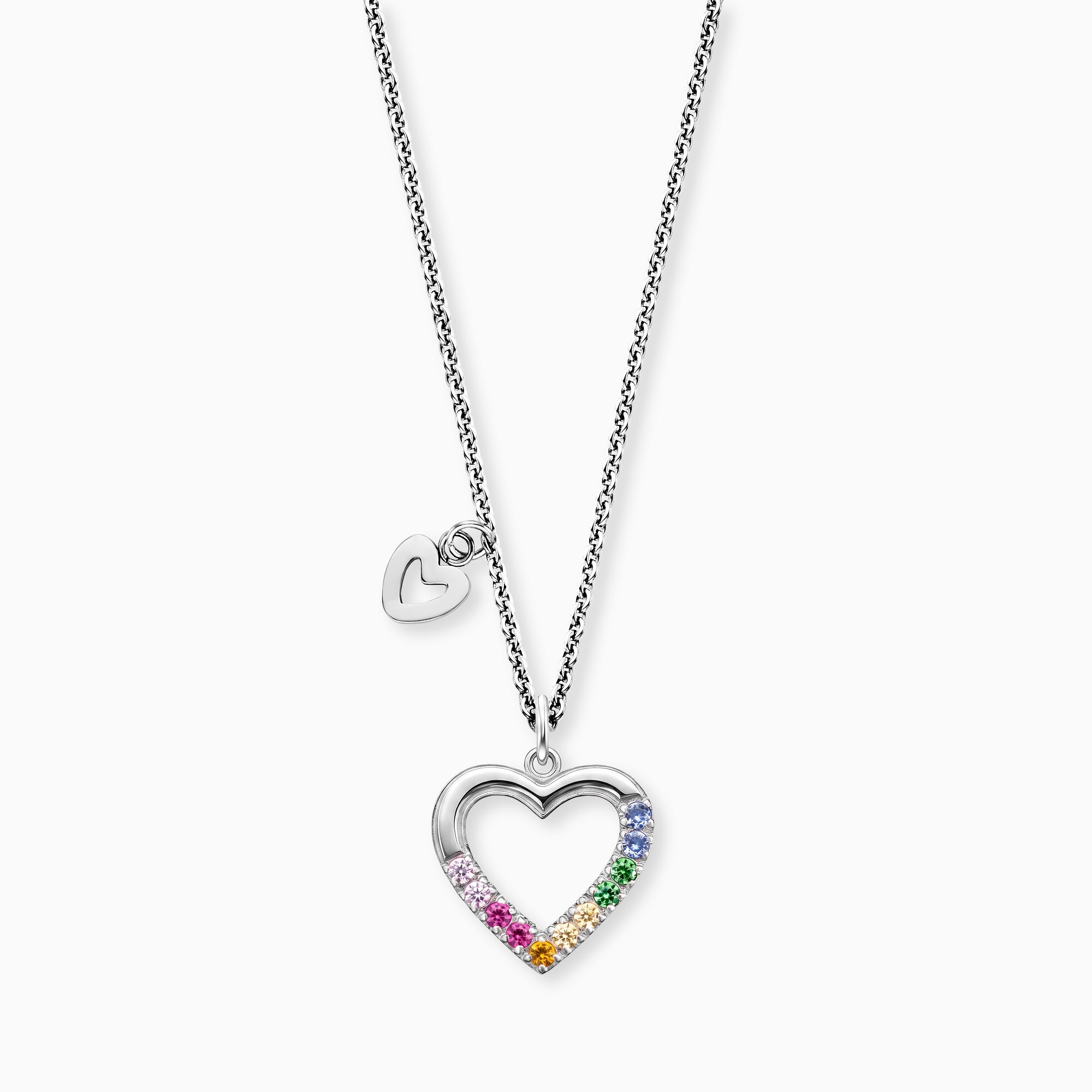 engelsrufer-kinder-halskette-edelstahl-herz-mit-zirkonia-multicolor image 1