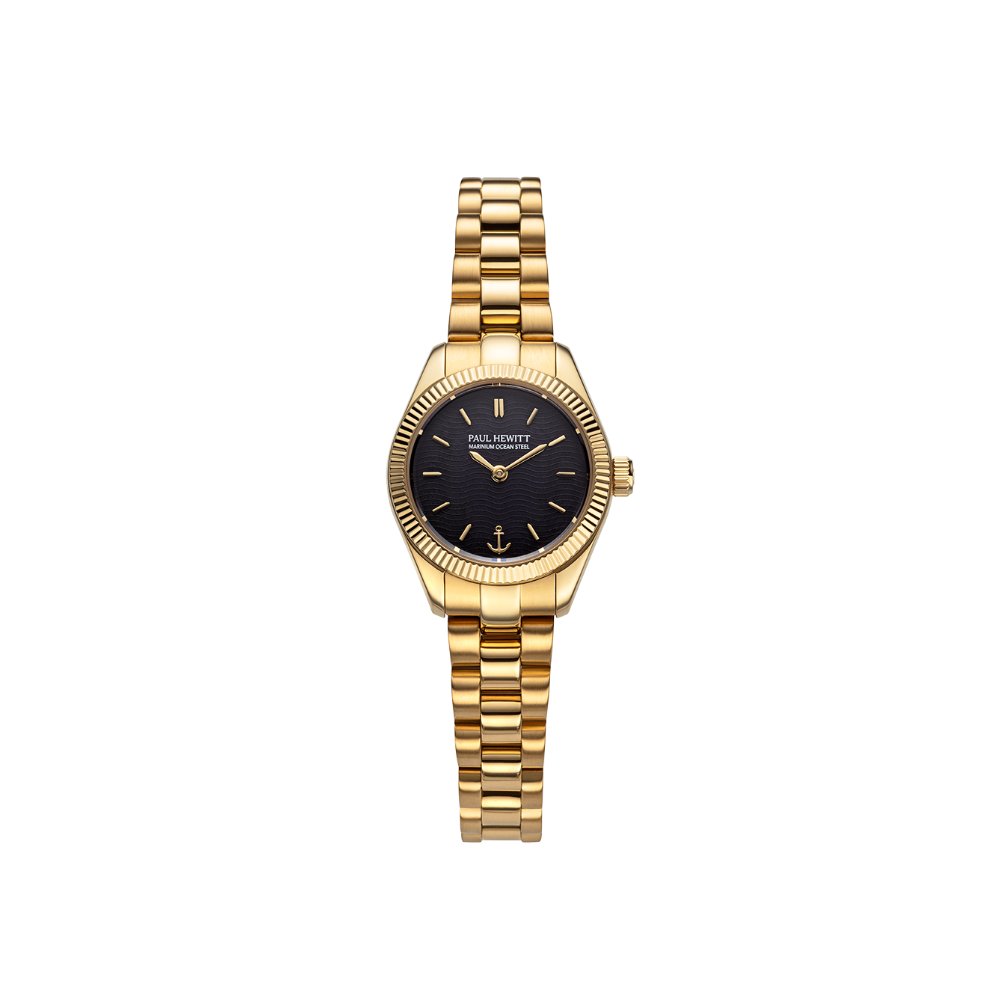 paul-hewitt-petit-soleil-round-uhr-gold-schwarz-damen-solaruhr image 1