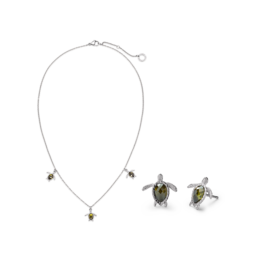 paul-hewitt-set-turtle-silber-halskette-ohrringe-set image 1