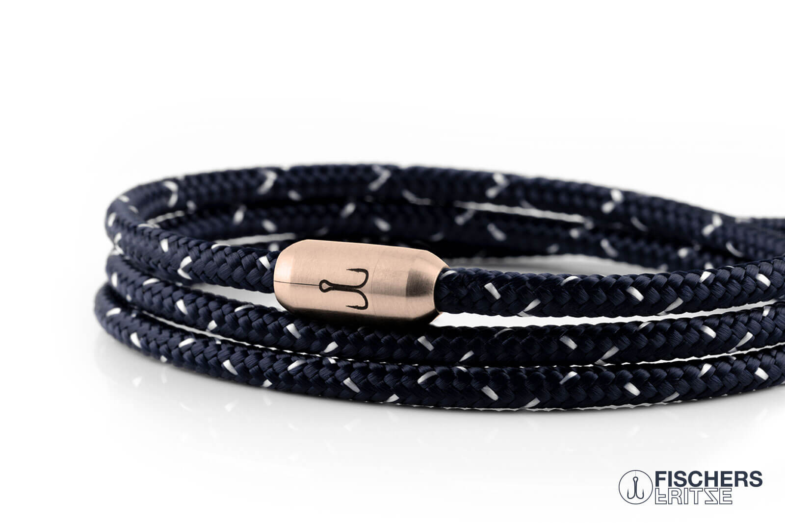 fischers-fritze-k-nigsforelle-felix-armband-marineblau-weiss-4-mm-3-fach image 8