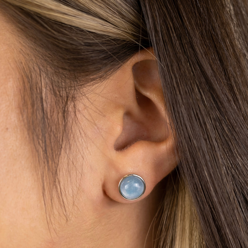 engelsrufer-powerful-stone-ohrstecker-925er-silber-blauer-achat image 2