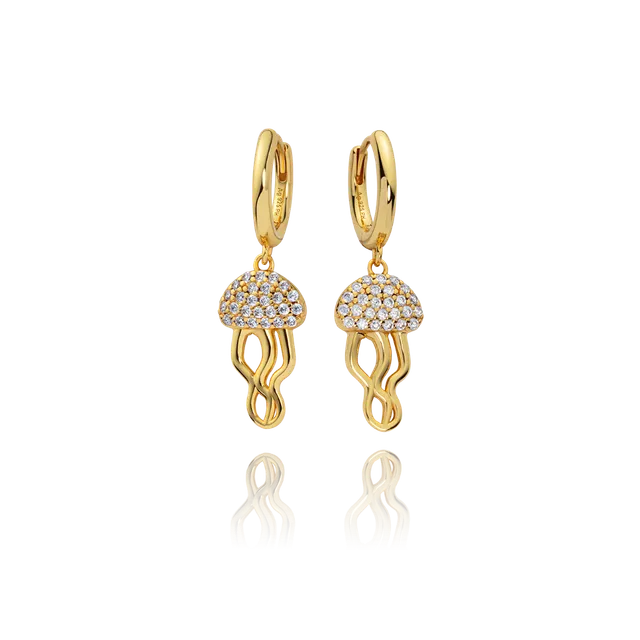 paul-hewitt-jellyfish-hoops-gold-vermeil-creolen-ohrringe-mit-zirkonia-damen image 1