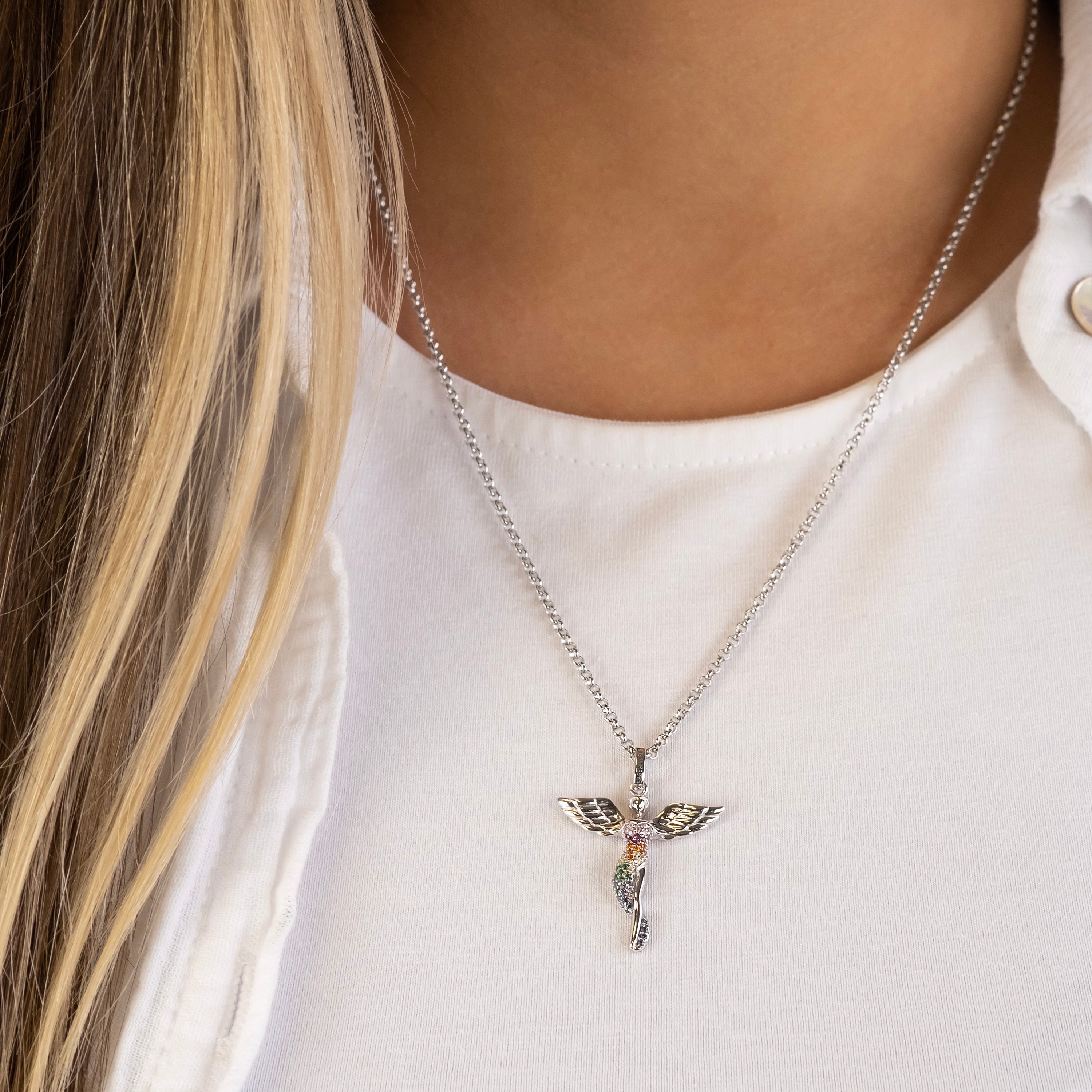 engelsrufer-anh-nger-925er-silber-schutzengel-mit-zirkonia-multicolor image 2