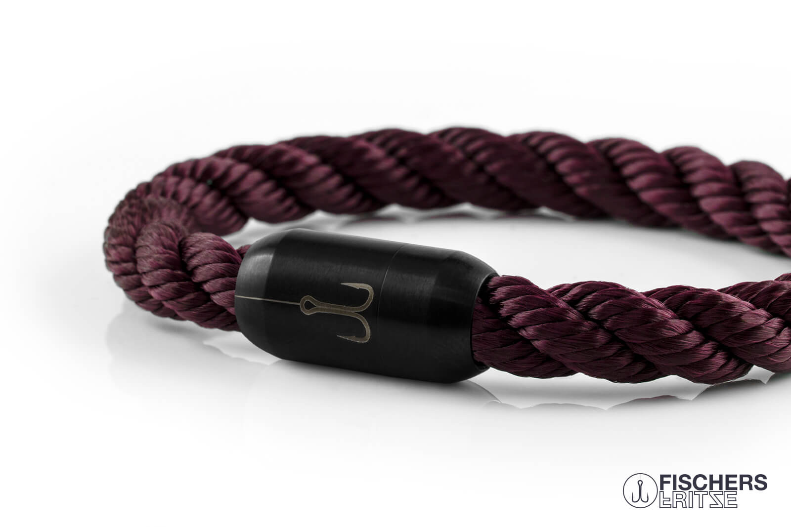 fischers-fritze-torpedomakrele-august-armband-8-mm-dunkelrot-gedreht image 5