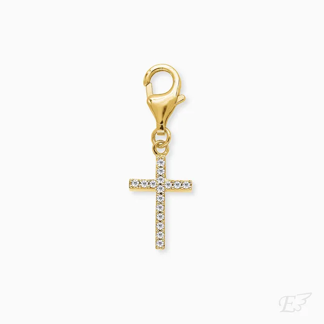 engelsrufer-charm-925er-silber-kreuz-gold-mit-zirkonia image 1