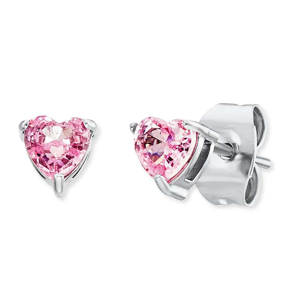 engelsrufer-herzengel-kinder-ohrstecker-edelstahl-herz-rosa-zirkonia image 1