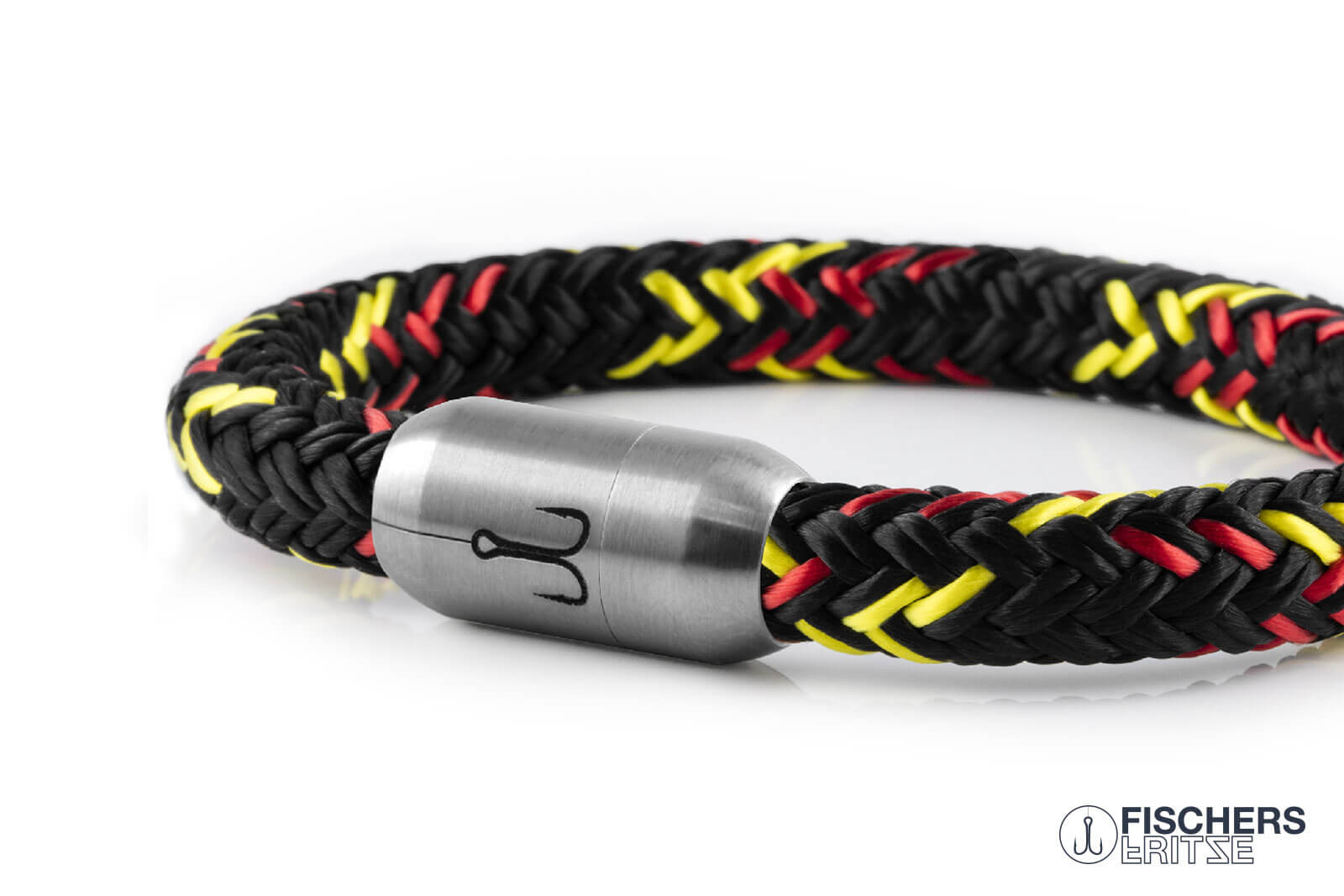 fischers-fritze-makrele-berti-segeltau-armband-deutschland-fan-edition-schwarz-r image 7