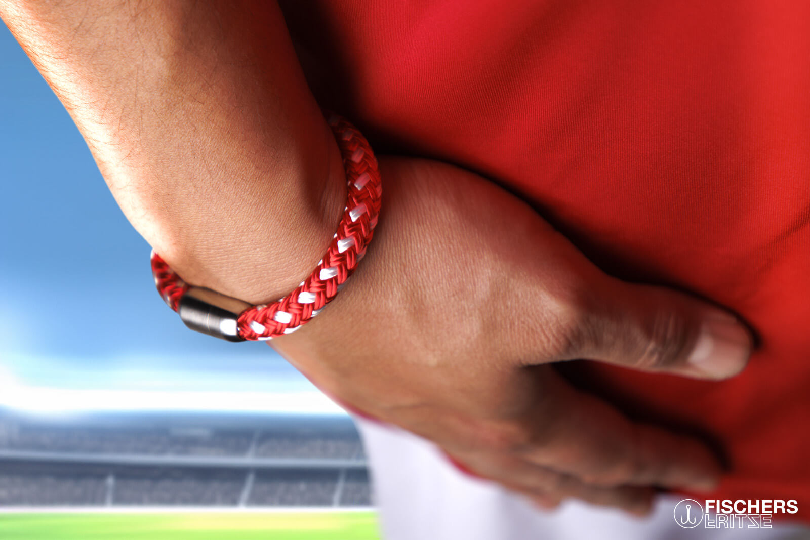 fischers-fritze-makrele-urs-segeltau-armband-rot-weiss image 6