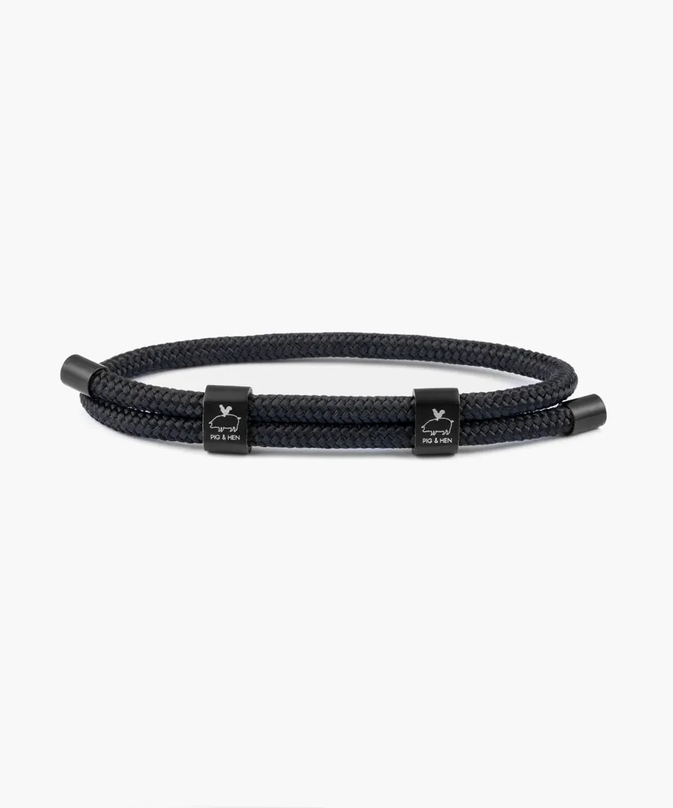 pig-hen-little-lewis-dbl-seil-armband-black-black image 1