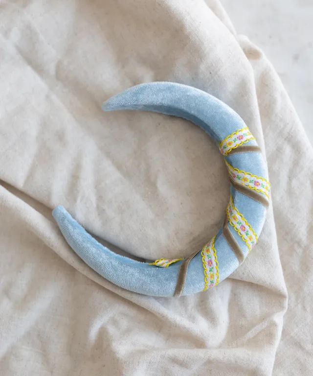 wald-berlin-headband-swirl-light-blue-samt-haarreif-one-size image 1