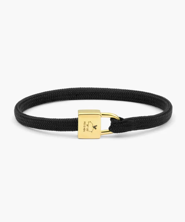 pig-hen-billy-armband-black-gold-nautikseil-mit-edelstahl-verschluss-f-r-damen image 1