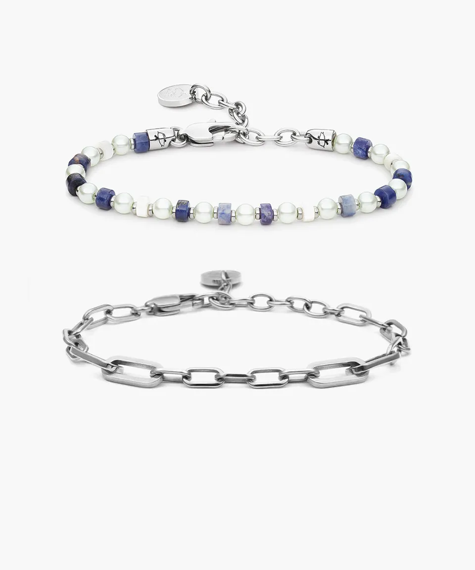 pig-hen-brontide-solstice-julie-armband-set-silber-damen image 1