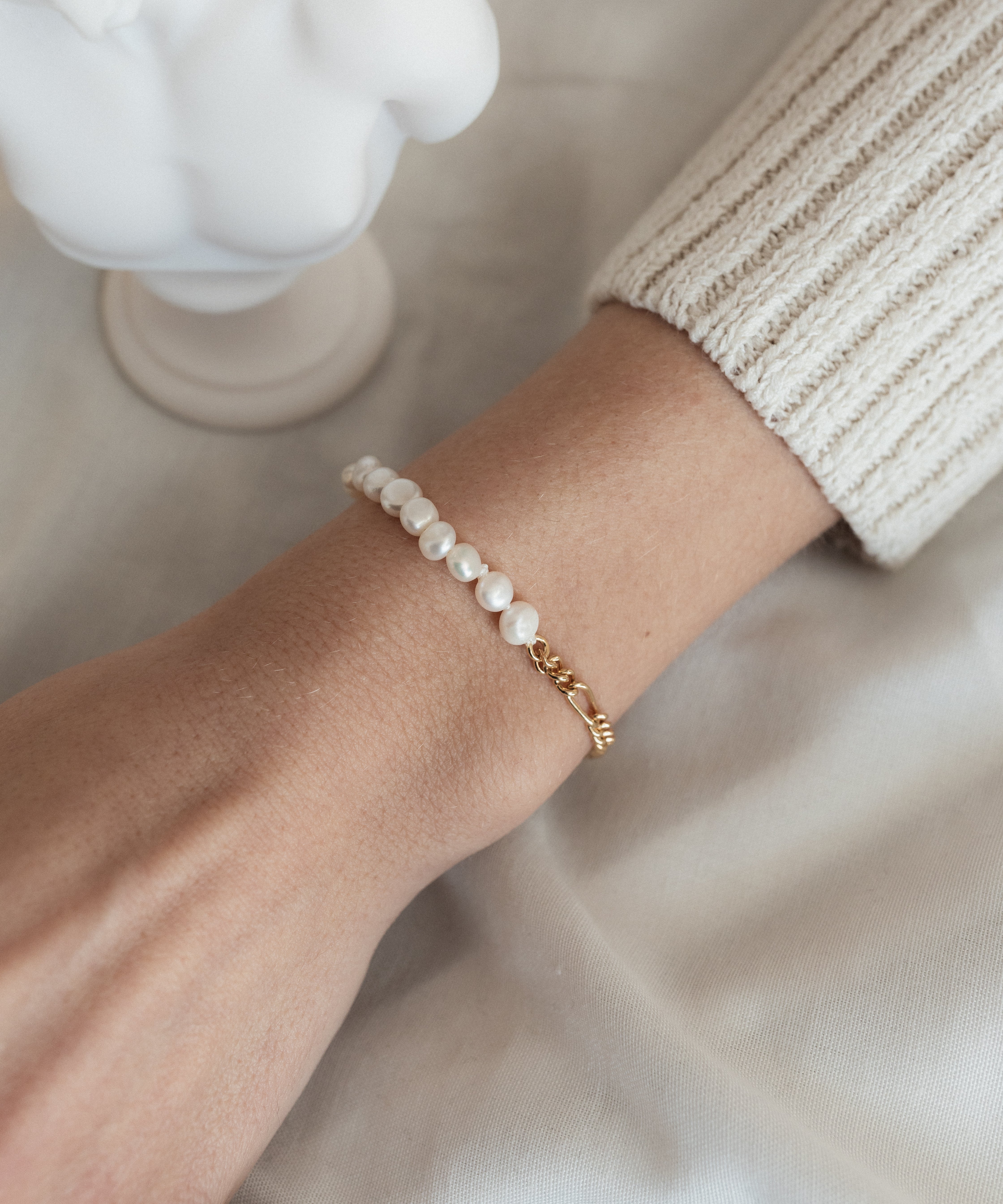 wald-berlin-pas-de-deux-armband-fu-kettchen-18-24-cm-s-wasserperlen-gold image 2