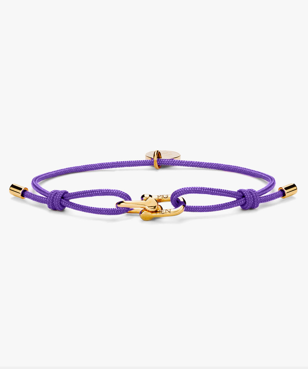 pig-hen-mia-damen-armband-royal-purple-gold image 1